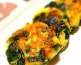 お弁当に！はんぺんとほうれん草の簡単焼き作り方3写真