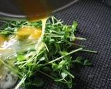 豆苗のオープンオムレツサンド作り方3写真