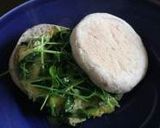 豆苗のオープンオムレツサンド作り方4写真