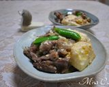 牛肉と豆腐の玉子とじ作り方7写真