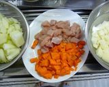 一口サイズで食べやすい！ホワイトシチュー作り方2写真