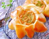 惣菜パン・可愛いひまわりハンバーグパン作り方17写真