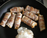 豚肉の厚揚げ巻き☆コク旨葱キムチあんかけ作り方4写真