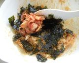ナムルをのせたキムチ焼き飯バーグ作り方3写真