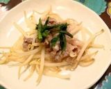 塩麹で☆豚コマともやしのフライパン蒸し作り方6写真