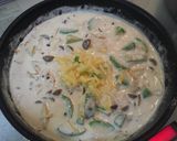 アボカドときのこのクリームパスタ作り方5写真