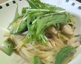 アボカドときのこのクリームパスタ作り方7写真