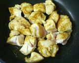 鶏肉としめじのカレー風味煮作り方3写真