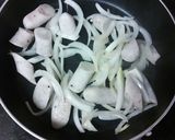 シーセージのチリソース炒め作り方2写真