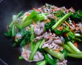 ❤豚肉と小松菜の塩だれ中華風肉野菜炒め❤作り方5写真