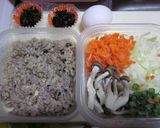 簡単◎●ごま油風味のひじきチャーハン作り方1写真