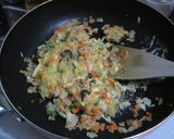 簡単◎●ごま油風味のひじきチャーハン作り方4写真
