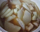 鶏肉と大根とうどの煮物作り方12写真