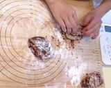ＨBで生地作り♪チョコナッツフランスパン作り方12写真