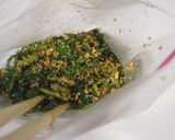☆ほうれん草の煎りマメ（福豆）和え☆作り方4写真