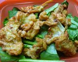 ほうれん草と野菜天のレンジ蒸し　作り方2写真