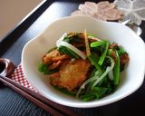 ほうれん草と野菜天のレンジ蒸し　作り方5写真