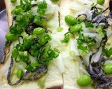 葱×玉葱×塩昆布のトースト　ポン酢風味作り方4写真