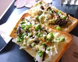 葱×玉葱×塩昆布のトースト　ポン酢風味作り方6写真