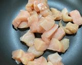 簡単！鷄ムネ肉のキムチ炒め作り方1写真