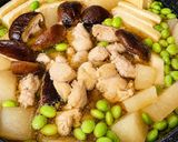 糖質オフ 高タンパク 凍らせ豆腐で肉感 鶏の煮物作り方3写真
