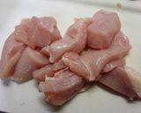 鶏むね肉とネギの炒め物作り方1写真