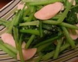 小松菜とベーコンのバター炒め作り方6写真