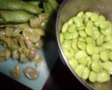 アミの塩辛でちょっと桜色の枝豆ご飯作り方2写真