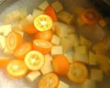 金柑とさつまいものおかゆ作り方2写真