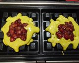 簡単♬抹茶＆粒あんのアメリカンワッフル♬作り方5写真