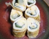 meijiボーノと青ジソ入りの、卵焼き作り方3写真
