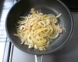 麺つゆバター＆柚子風味のシーフードパスタ作り方2写真