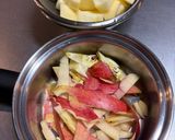 りんごの皮と芯でりんご湯作り方1写真