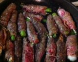 特売の牛モモスライスで野菜巻き作り方4写真