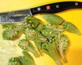 ふきのとうと塩糀の和え物作り方1写真