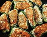 お弁当に＊ピーマンの肉詰め焼き＊作り方4写真