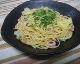 ■塩辛とキャベツのパスタ■作り方7写真