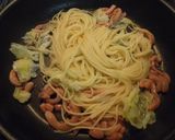 ■塩辛とキャベツのパスタ■作り方6写真
