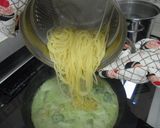 アボカドとホワイトアスパラの彩スパ作り方10写真