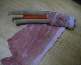 焼肉のタレで豚ごぼうの肉巻き照り焼き♪作り方4写真
