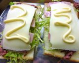 ベーコン×春キャベツの桜風味❀のトースト作り方4写真