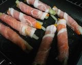 焼肉のタレで豚ごぼうの肉巻き照り焼き♪作り方7写真