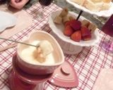 ホワイトチョコで白いフォンデュ♥本命作り方6写真