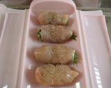 ルクエで梅しそチー巻きささみ作り方5写真