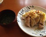 師匠直伝ゆで鶏ネギソース飯と鶏スープ作り方8写真