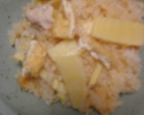 旬のたけのこと鶏肉の炊き込みご飯作り方7写真