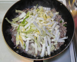 のせておいしい白菜と挽肉の炒めもの作り方6写真