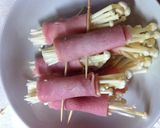コストコのハムでエノキ巻き作り方2写真