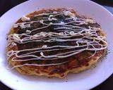 たこ焼きの残り具材と残りご飯でお好み焼き作り方8写真