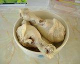 リークと鶏のスープ作り方1写真